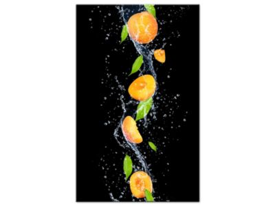 DECLINA, Tableau toile imprimée, déco cuisine, Tableau décoratif Les Abricots , 60x100 cm