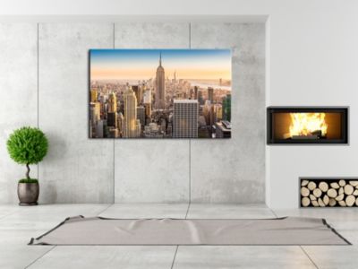 DECLINA, Tableau toile imprimée, Tableau toile photo sunrise to New York, 50x30 cm