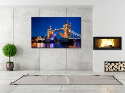 DECLINA, Tableau toile imprimée, Tableau toile photo Tower Bridge à Londres, 50x30 cm
