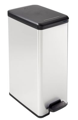 DECO SLIM BIN Poubelle rectangulaire à pédale 40L - Veba