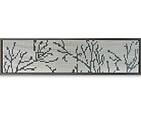 Décor Branches Neva L.179 x H.44 cm aluminium anthracite