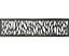 Décor Feuilles Neva L.179 x H.44 cm aluminium taupe