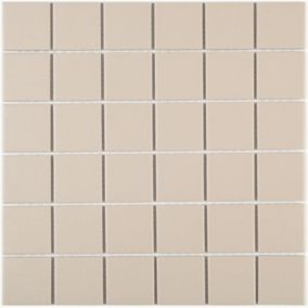 DECORA MOSAICOS Boite de carrelage mosaïque TECNIQ Beige 30x30 cm