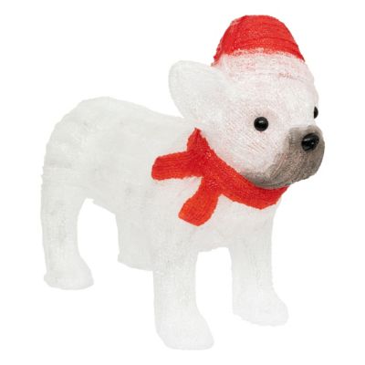 Décoration de noël extérieur chien lumineux H.37cm Feeric Light & Christmas