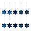 Décoration étoile bleu (10 pièces)