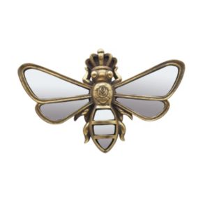 Décoration murale miroir abeille doré satiné Emde