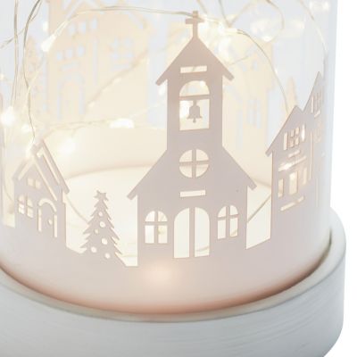 Décoration Noël Village Dôme LED blanc