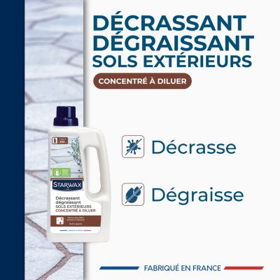 Décrassant dégraissant sols extérieurs Starwax 1L