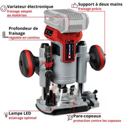 Défonceuse sans fil Einhell TP-RO 18 SET LI 18V (sans batterie)