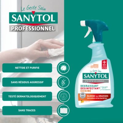 Dégraissant désinfectant cuisine agrumes Sanytol 0,75L