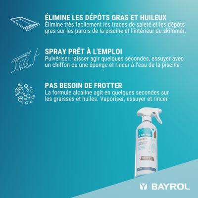 Dégraissant ligne d'eau pour piscine Bordnet Bayrol 0.7 L