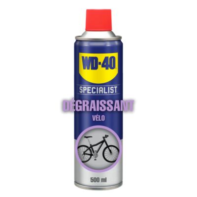 Dégraissant pour vélo WD40 500 ml action rapide