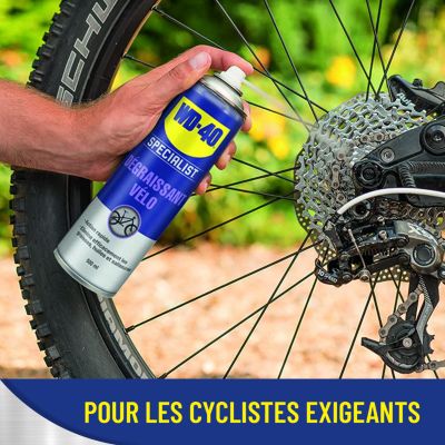 Dégraissant pour vélo WD40 500 ml action rapide