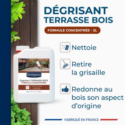 Dégrisant concentré terrasses bois Starwax 2L