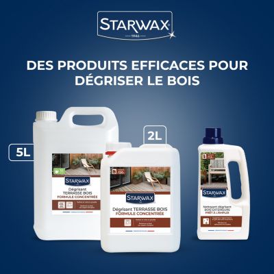 Dégrisant concentré terrasses bois Starwax 2L