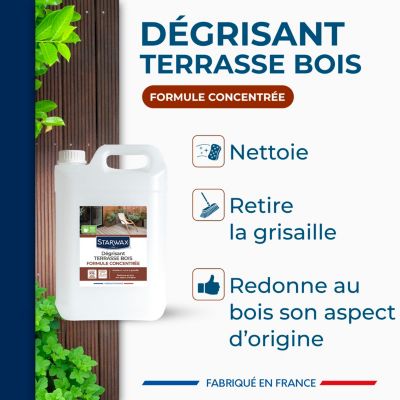 Dégrisant terrasse bois formule concentré 5L