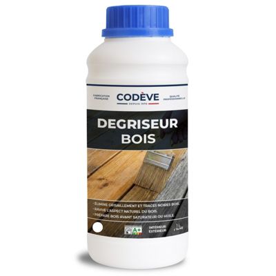 Degriseur Bois - 1 L   - Codeve Bois - Pour Dégriser Un Bois Grisaillé, Noirci, Bruni Ou Taché Par L'humidité.