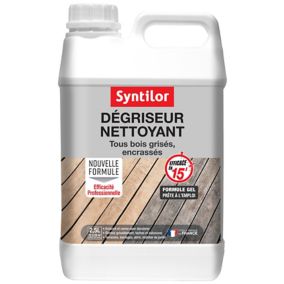 Dégriseur nettoyant extérieur tous bois grisés, encrassés Syntilor 2,5L