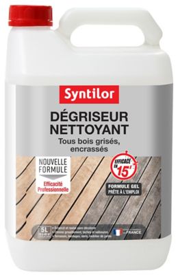 Dégriseur nettoyant extérieur tous bois grisés, encrassés Syntilor 5L