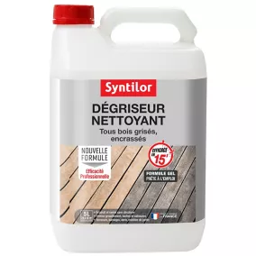 Dégriseur nettoyant extérieur tous bois grisés, encrassés Syntilor 5L