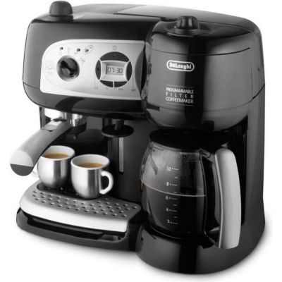 DELONGHI BCO 264.1 - Combiné expresso cafetière - Noir - Café moulu ou dosettes ESE - Pompe 15 bars - 1750W