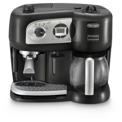 DELONGHI BCO 264.1 - Combiné expresso cafetière - Noir - Café moulu ou dosettes ESE - Pompe 15 bars - 1750W