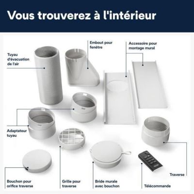 DELONGHI Climatiseur mobile - PAC EX100 SILENT - 2500W - 10000BTU/h - ClassA++ - EER3