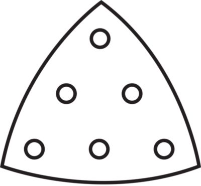 delta triangle auto-agrip. 6 trous 93x93x93 gr120 - 9693120 - leman