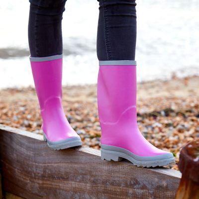 Demi-bottes caoutchouc Verve mauve Taille 40