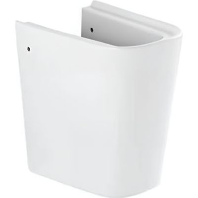 Demi Colonne de lavabo cache siphon Look pour lavabo Look céramique traditionnelle SANINDUSA blanc