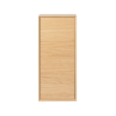Demi colonne de salle de bains faible profondeur GoodHome Avela placage chêne L.40 x H.90 cm x P.15