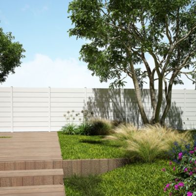 Demi-entretoise vendue par 10 pour clôture Belty lame persienne blanc 9016