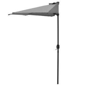Demi-parasol Gris 300cm x 150cm x 230cm casa.pro