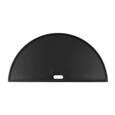Demi-plaque de cuisson en fonte réversible Patton pour barbecue kamado - 44 x 22 cm