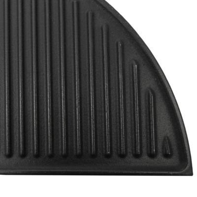 Demi-plaque de cuisson en fonte réversible Patton pour barbecue kamado - 44 x 22 cm