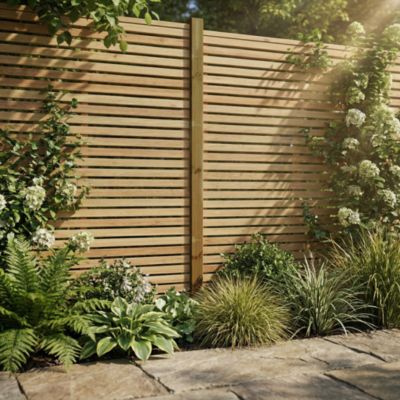 Demi-poteau bois GoodHome Neva vert h.240 cm