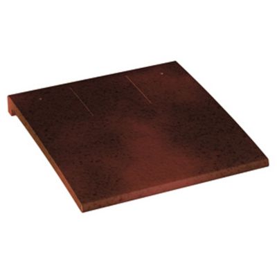 Demi tuile Plate de pays ocre vieilli
