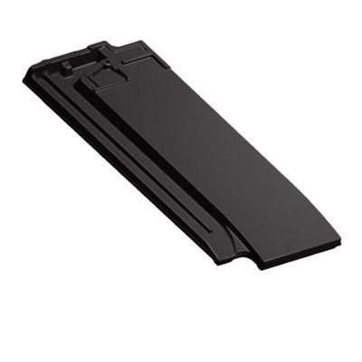 Demi tuile Signy anthracite terre cuite Monier