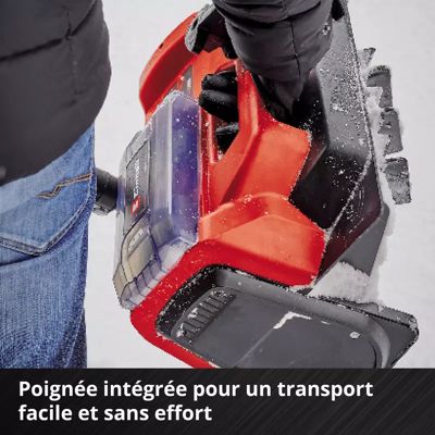 Déneigeuse sans fil sur batterie 36V Einhell GE-ST 36/40 Li E-Solo (vendue sans batterie ni chargeur)