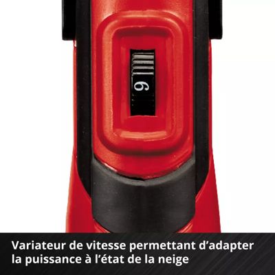 Déneigeuse sans fil sur batterie 36V Einhell GE-ST 36/40 Li E-Solo (vendue sans batterie ni chargeur)