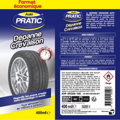 Dépanne anti-crevaison Auto Pratic 400 ml