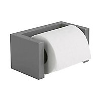Dérouleur de papier toilette en bambou gris Tonic