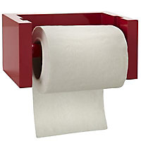 Dérouleur de papier toilette en bambou rouge Tonic