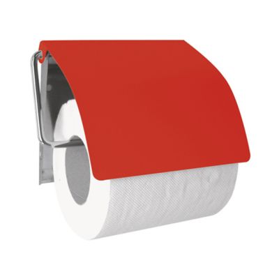 Dérouleur de papier toilette en métal orange Baya