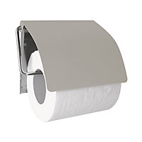 Dérouleur de papier toilette en métal taupe Baya