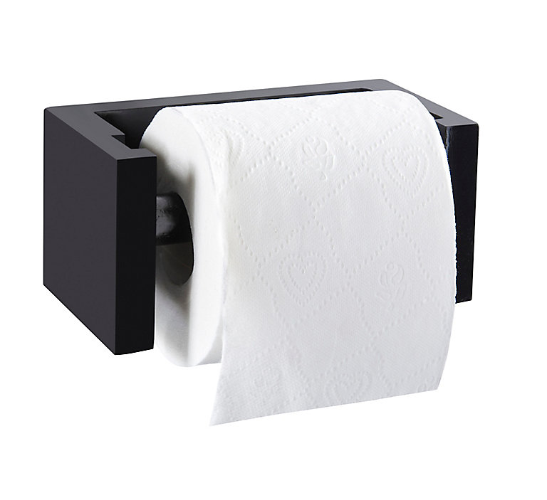 Dérouleur de papier toilette noir Tonic