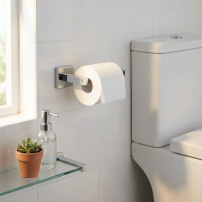Dérouleur papier toilette Alessano acier chromé GoodHome