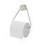 Dérouleur papier toilette Elland brossé & Terrazzo GoodHome