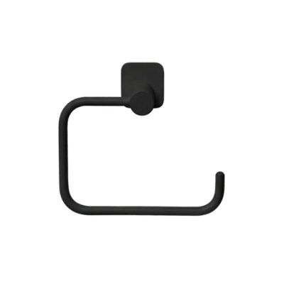 Dérouleur papier toilette Koros acier noir GoodHome
