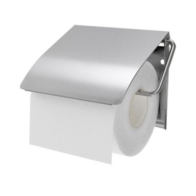 Porte-rouleaux papier toilette à poser plastique et acier chromé, GoodHome  Alessano